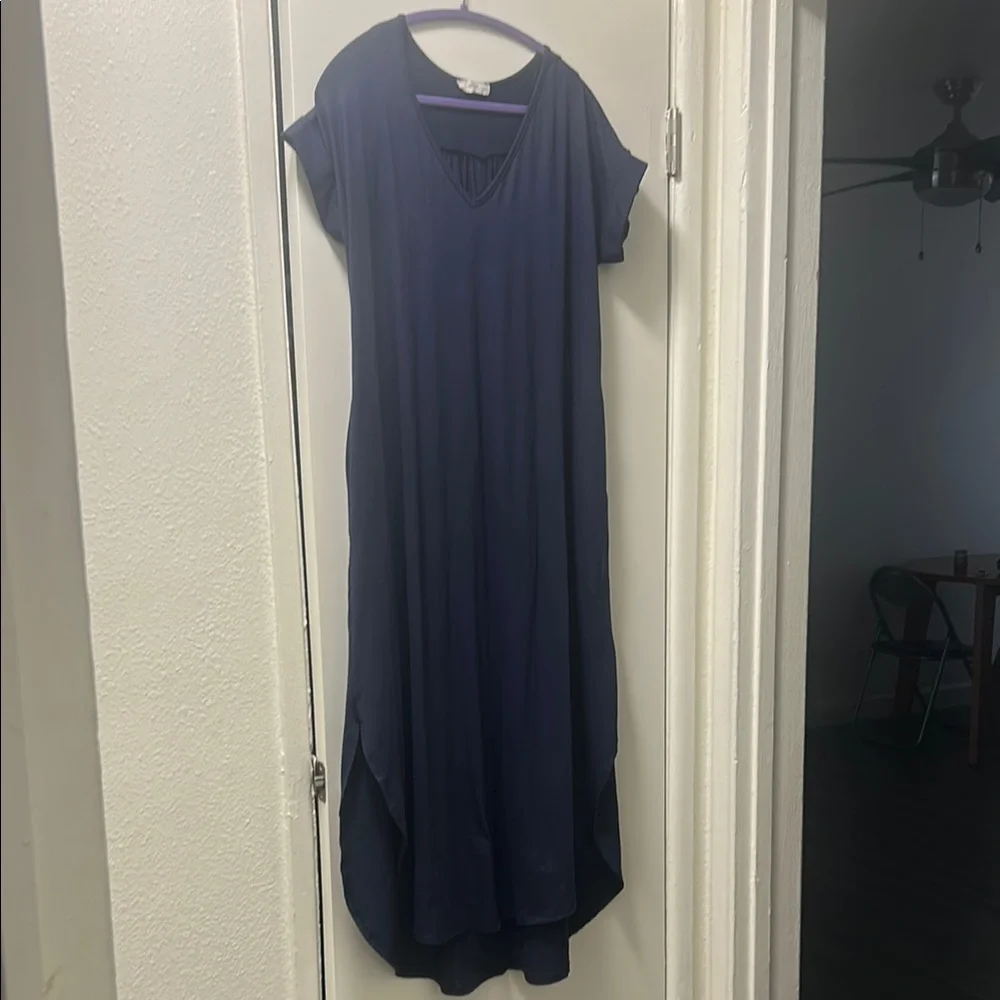 Entro Navy Blue Maxi Dress - Picture 1 of 4